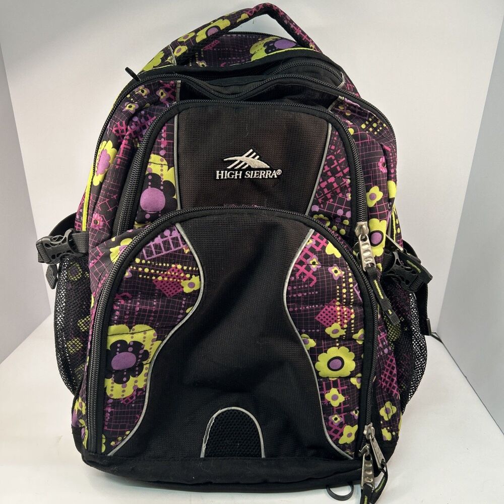 High Sierra Loop Backpack 6-Compartment 2 Side Mesh Suspension Strap Daypack